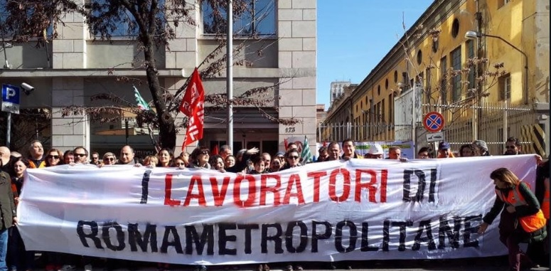 Interrogazione Parlamentare scontri con lavoratori Roma Metropolitane