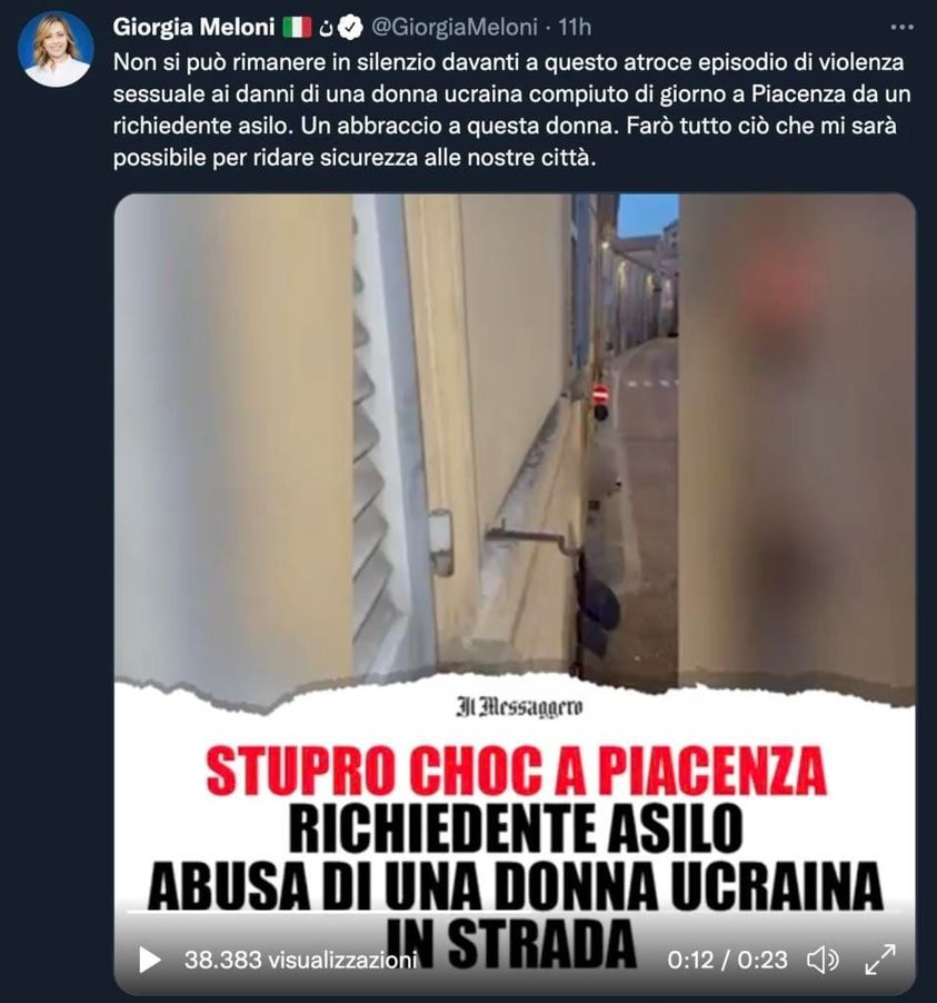 Video stupro Piacenza: vergognosa pubblicazione